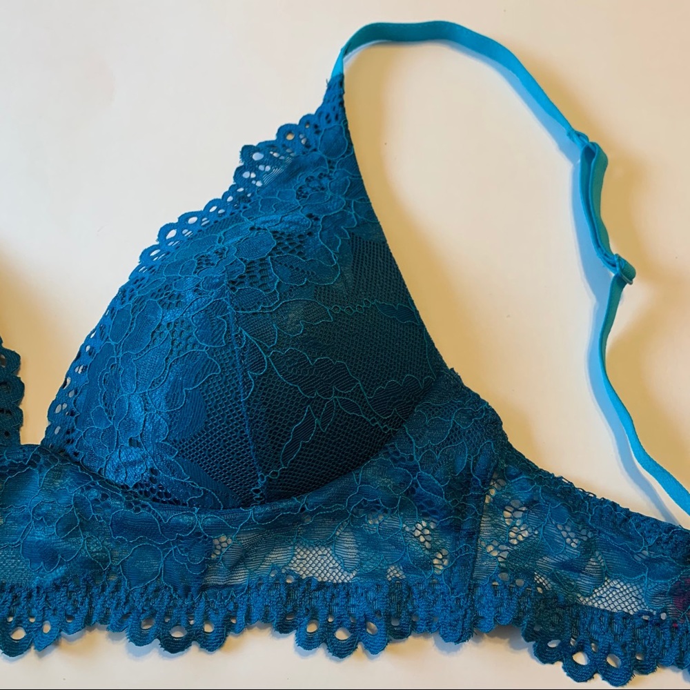 La Senza XS teal lace bra - Picture 4 of 10